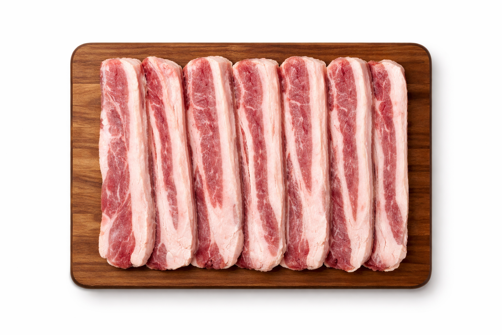 thịt bò ba chỉ cắt lát 1kg